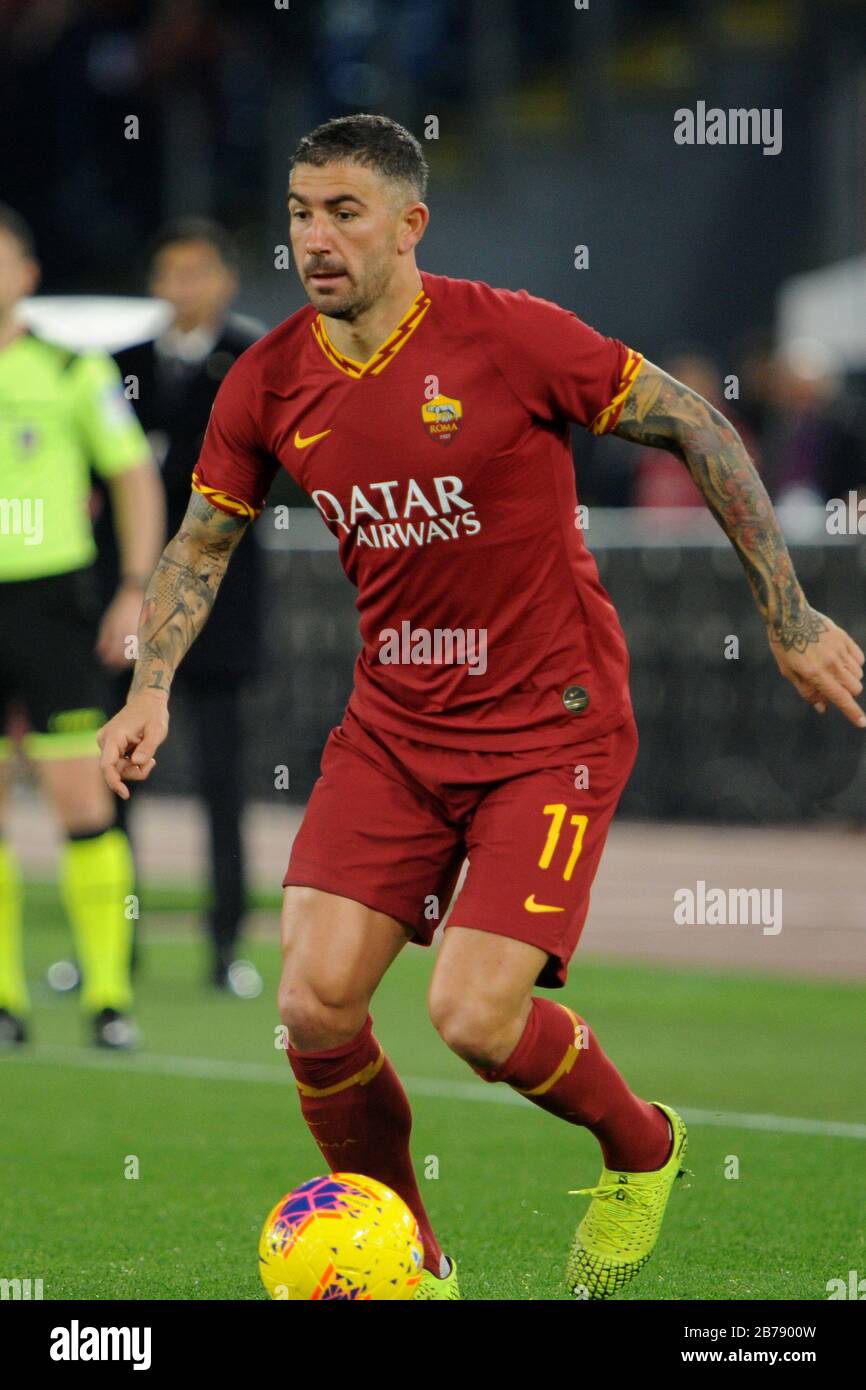 Roma, Italia. 1 gennaio 2020. Roma, Italia, 01 Jan 2020, Aleksandar Kolarov (Roma) Durante - - Credit: Lm/Renato Olimpio Credit: Renato Olimpio/Lps/Zuma Wire/Alamy Live News Foto Stock