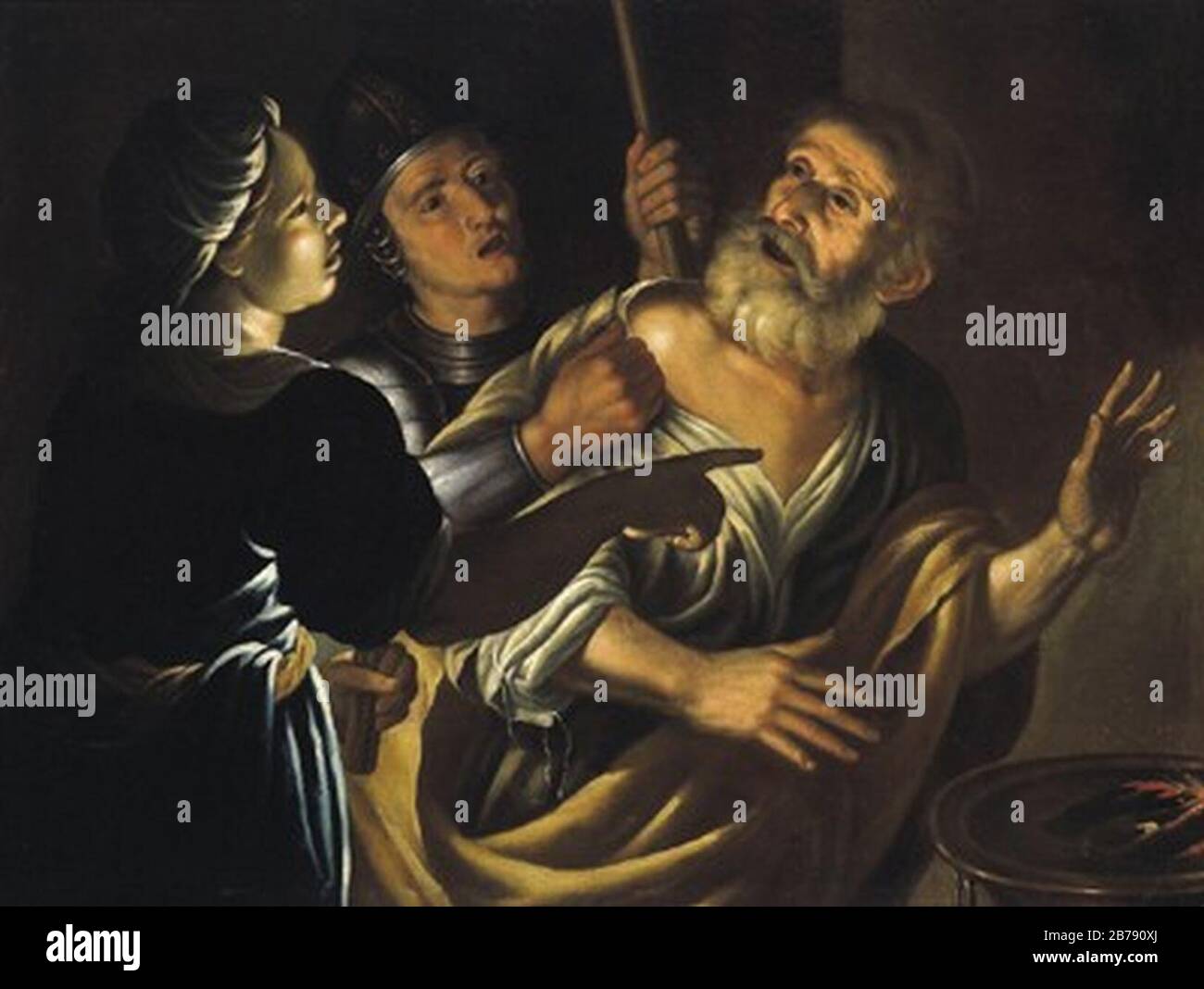 Gerard Seghers Il Denial Di San Pietro. Foto Stock