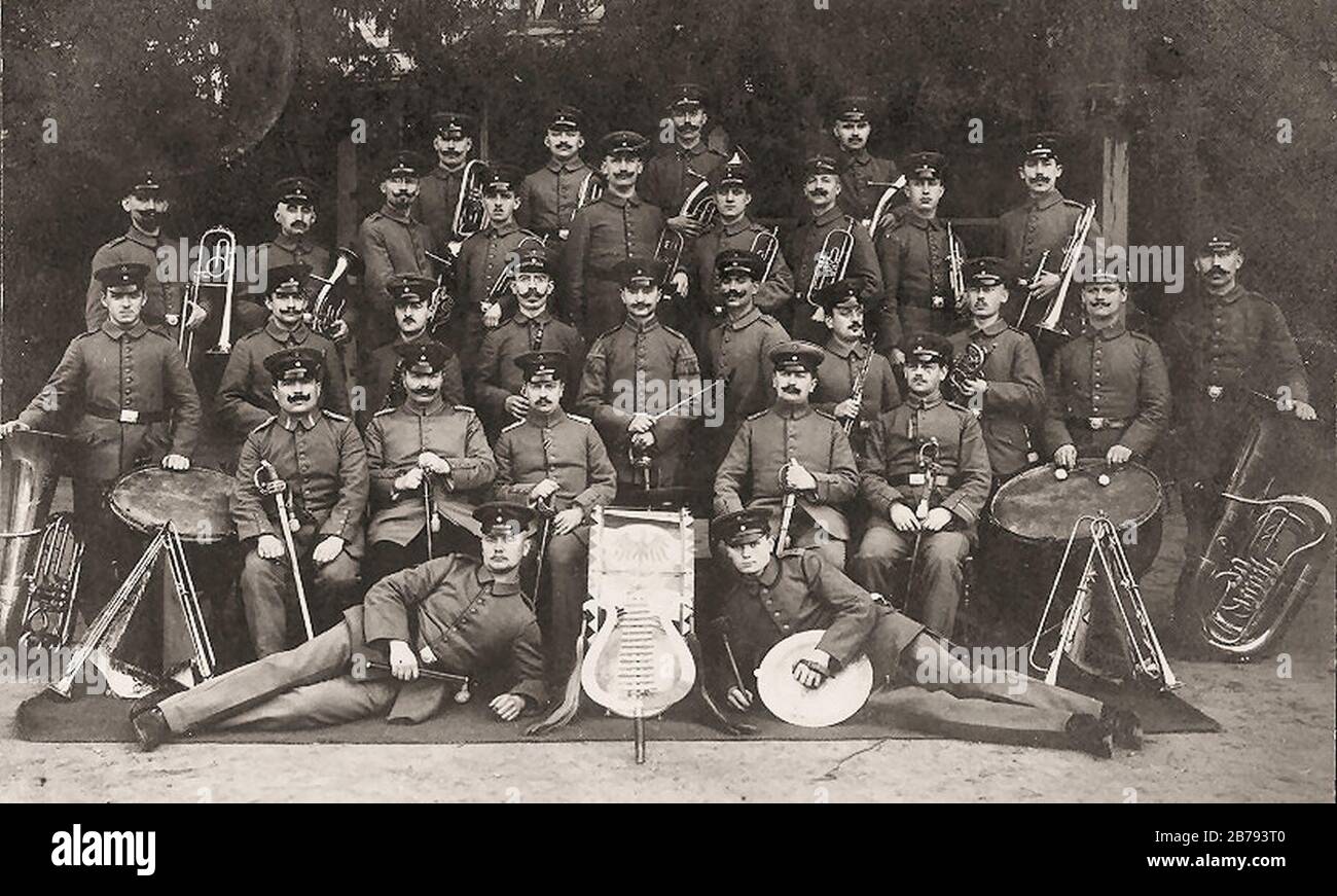 Banda Tedesca, 1915. Foto Stock