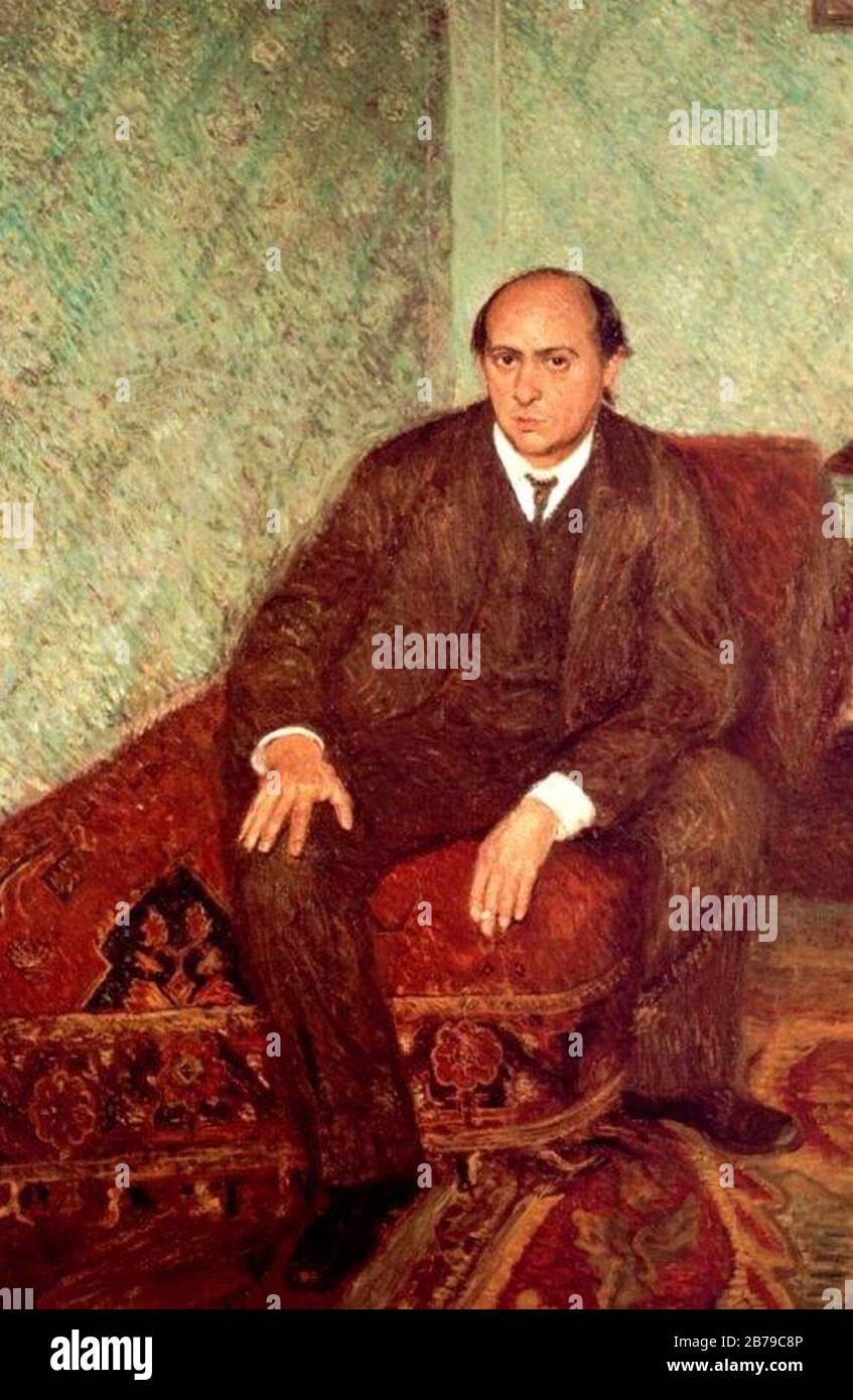 Gerstl, Richard - Arnold Schoenberg Seduto (1906). Foto Stock
