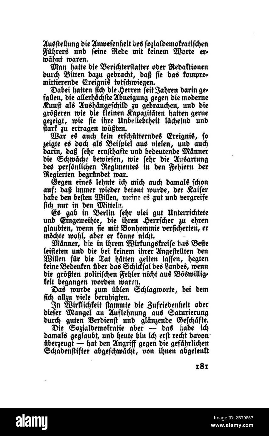 Gesammelte Werke (Thoma) 1 181. Foto Stock