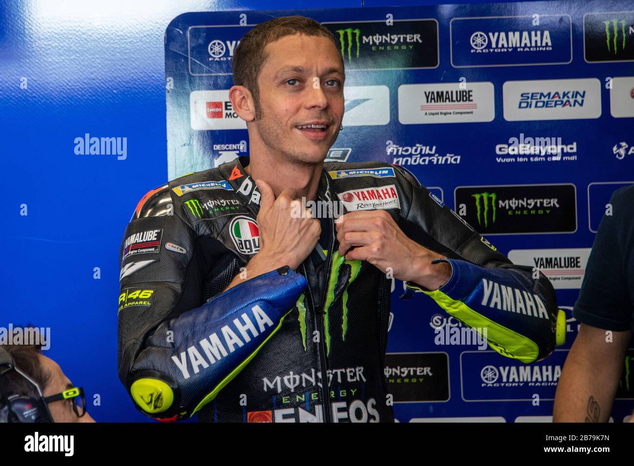 1 gennaio 2020, Italia, Italia: Italia, , 01 gennaio 2020, pilota italiano MotoGP, numero 46 Valentino Rossi, della Yamaha Factory Racing durante - Credit: LM/Alessio Marini (Credit Image: © Alessio Marini/LPS via ZUMA Wire) Foto Stock
