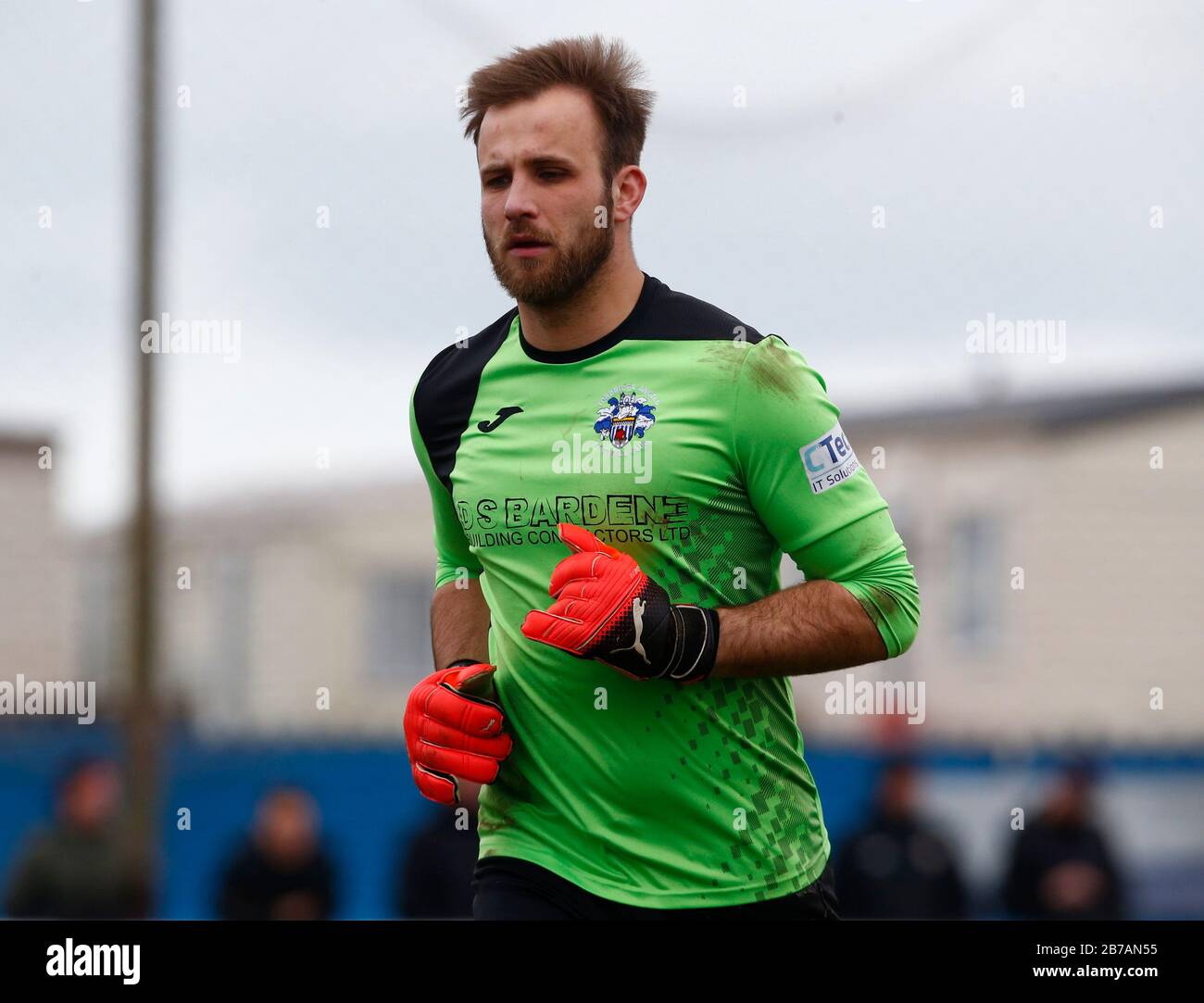 Canvey, Regno Unito. 14 Marzo 2020. Jonathan Henly di Tonbridge Angels durante il Vanarama National League South Match tra Concord Rangers e Tonbridge Angels a Thames Road, Canvey Island, il 14 marzo 2020. Credit: Action Foto Sport/Alamy Live News Credit: Action Foto Sport/Alamy Live News Foto Stock