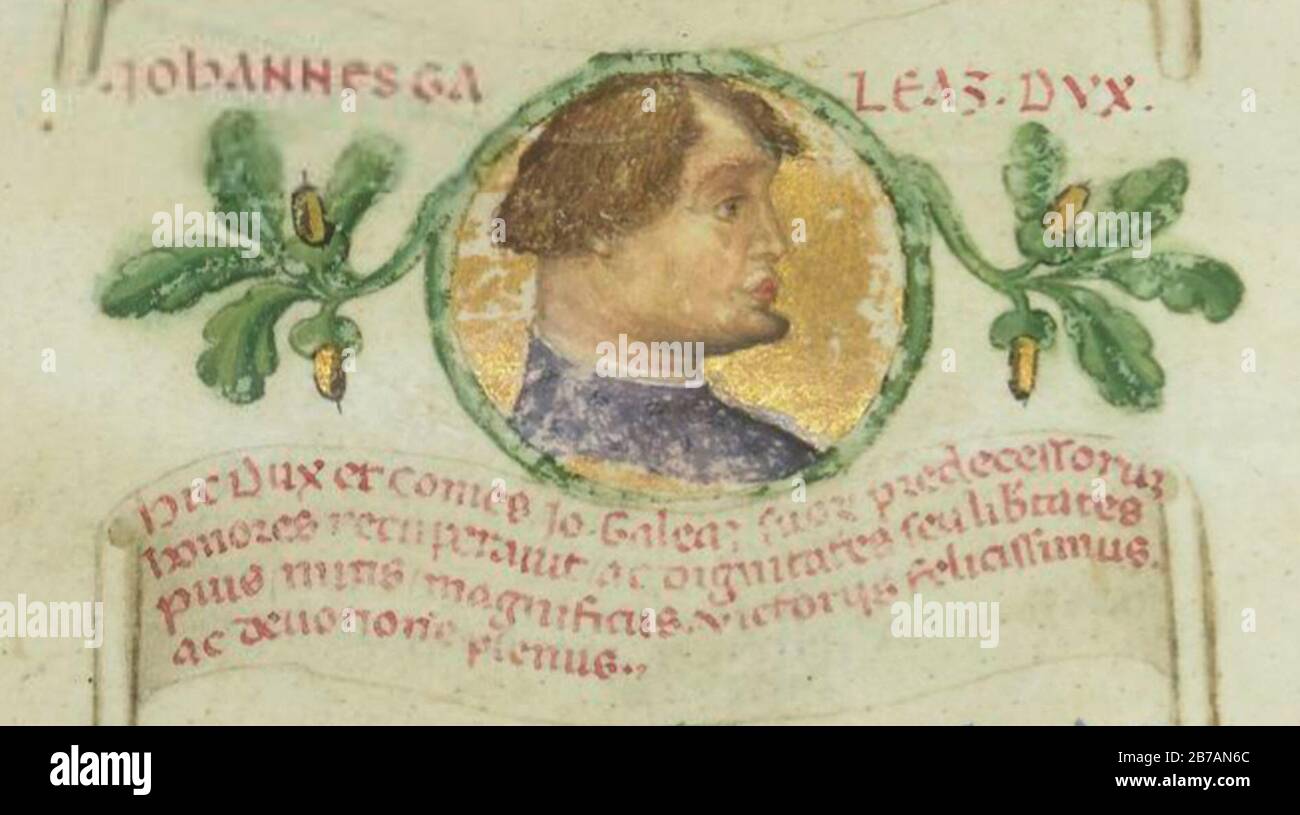 Gian-Galeazzo Visconti. Foto Stock