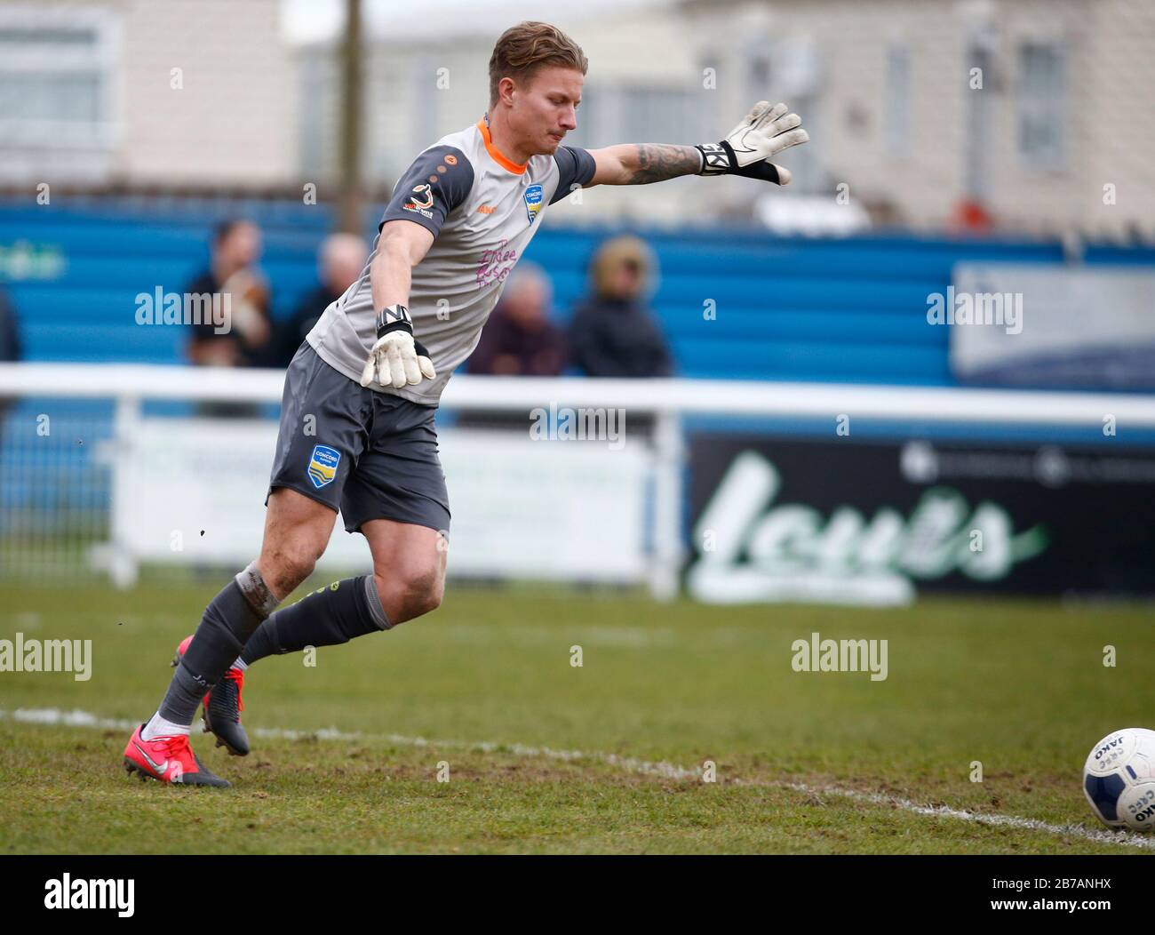 Canvey, Regno Unito. 14 Marzo 2020. Chris Haigh di Concord Rangers durante il Vanarama National League South Match tra Concord Rangers e Tonbridge Angels a Thames Road, Canvey Island, il 14 marzo 2020. Credit: Action Foto Sport/Alamy Live News Credit: Action Foto Sport/Alamy Live News Foto Stock