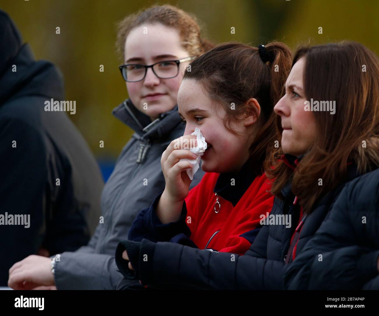 Canvey, Regno Unito. 14 Marzo 2020. I Fan di Concord Rangers durante la partita Sud della Vanarama National League tra Concord Rangers e Tonbridge Angels a Thames Road, Canvey Island, il 14 marzo 2020. Credit: Azione Foto Sport/Alamy Live News Foto Stock