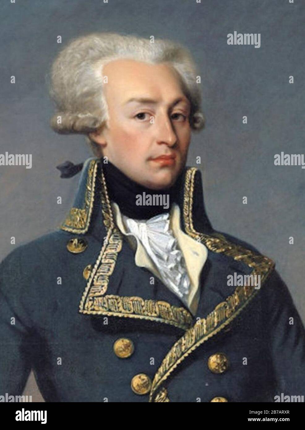 Gilbert du Motier Marquis de Lafayette tagliato. Foto Stock