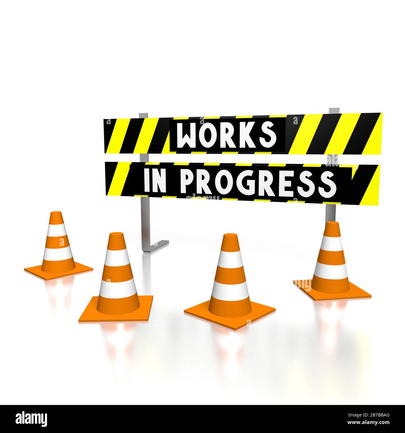 Il 3D funziona in corso/è in fase di costruzione Foto Stock