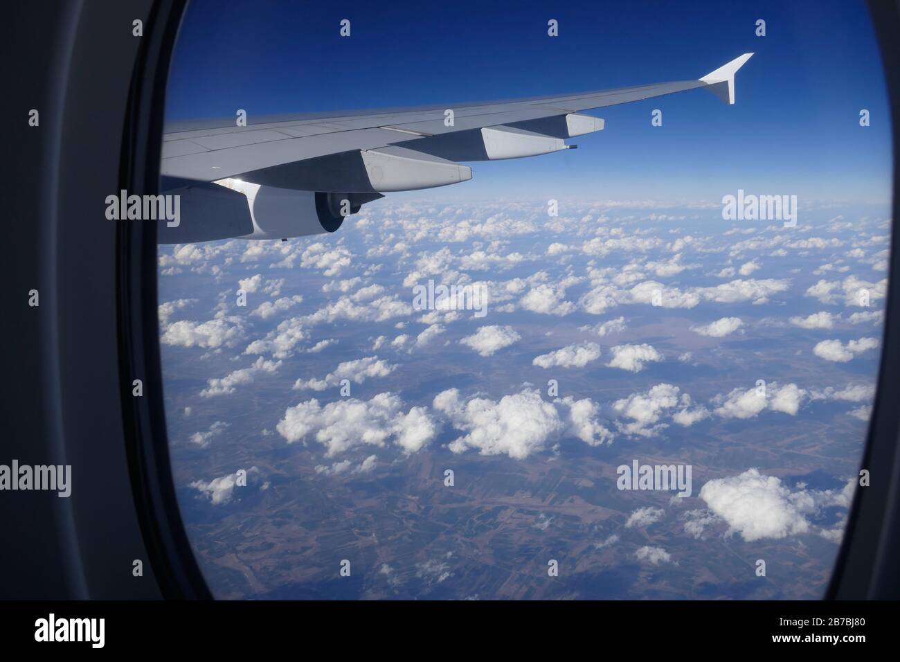 Veduta aerea dall'aereo a Turkye Foto Stock