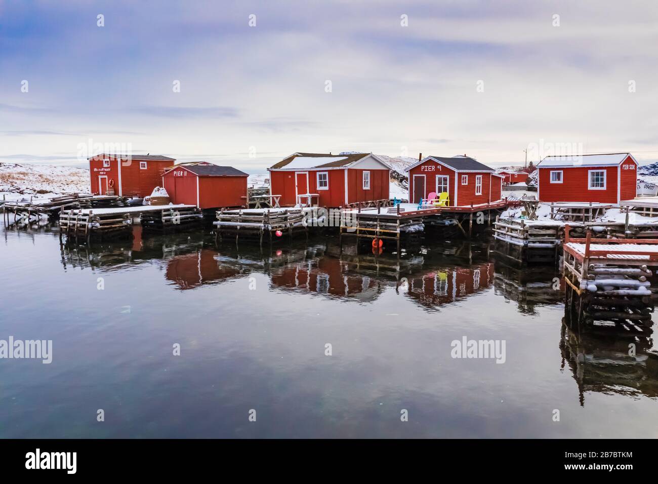 Fasi di pesca a Champney's West, ora parte della città di Trinità Bight, a Terranova, Canada[Nessun rilascio di proprietà; disponibile per licenze editoriali Foto Stock