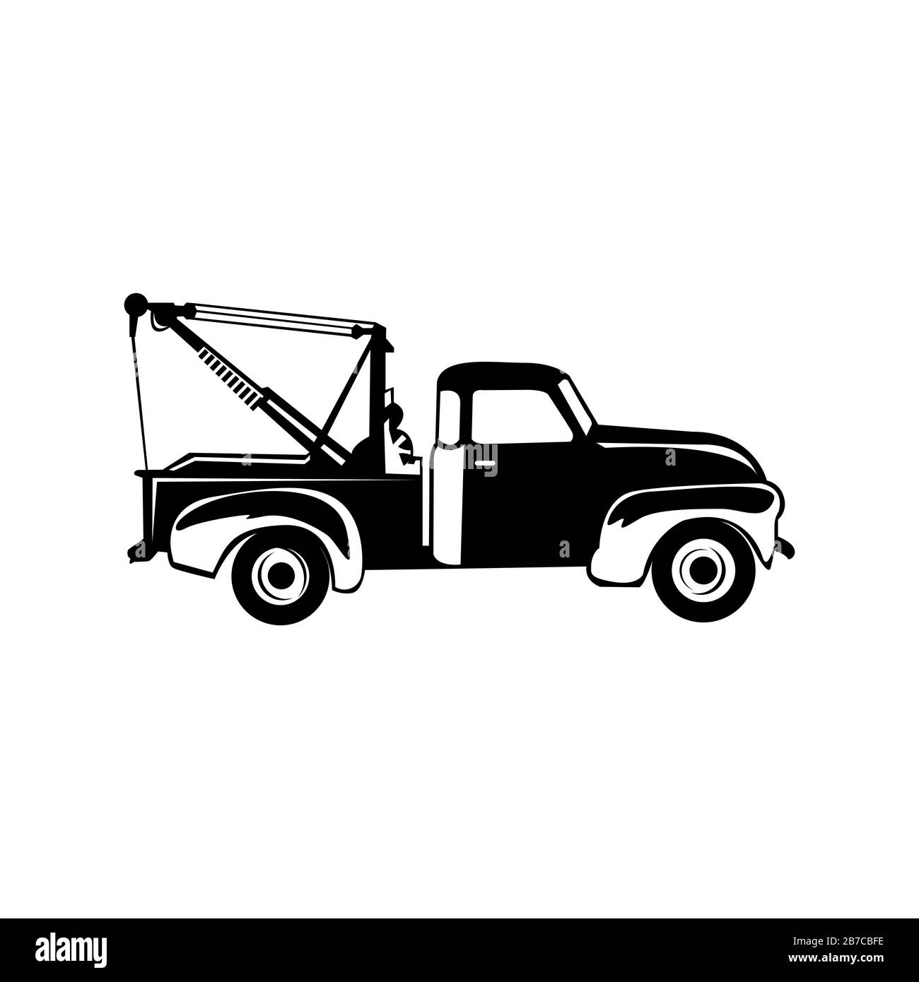 Traino di veicoli, traino di autocarri design vettoriale Illustrazione Vettoriale