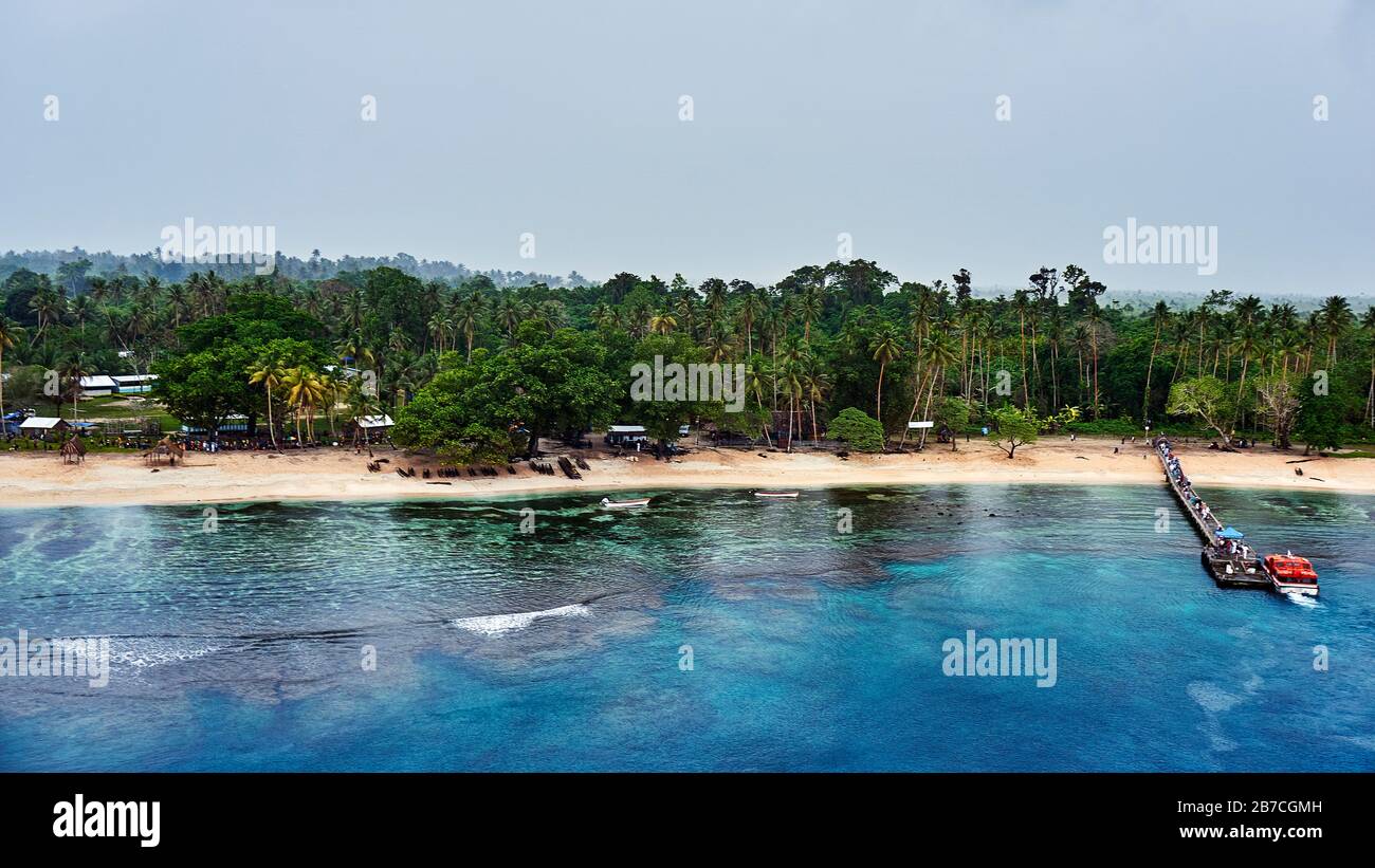 La più grande delle Isole Trobriand è Kiriwina Foto Stock