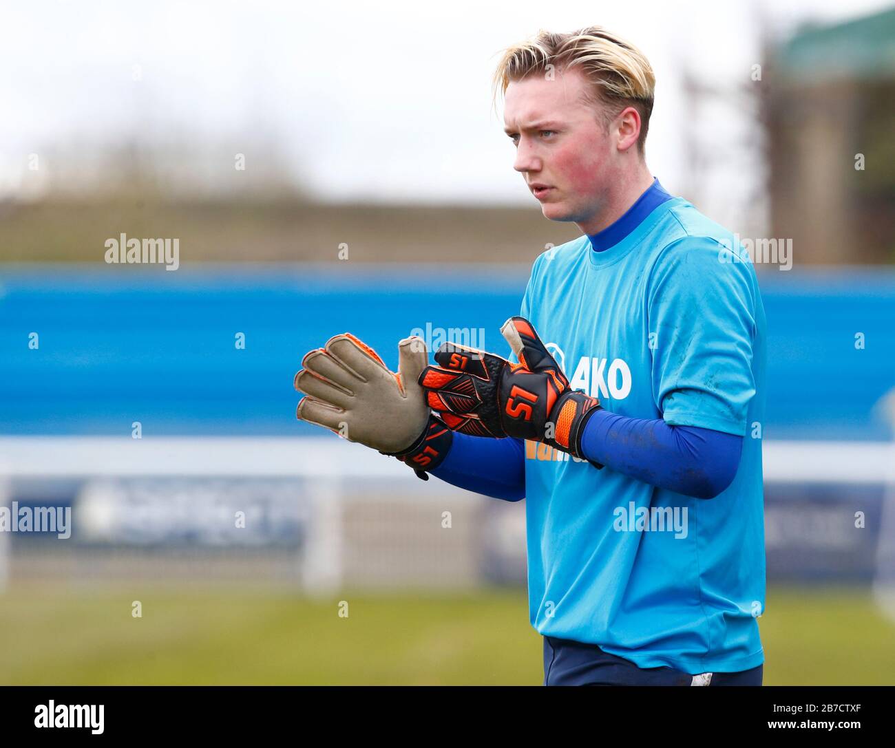 DaN Confrey di Concord Rangers durante il Vanarama National League South Match tra Concord Rangers e Tonbridge Angels a Thames Road, Canvey È Foto Stock
