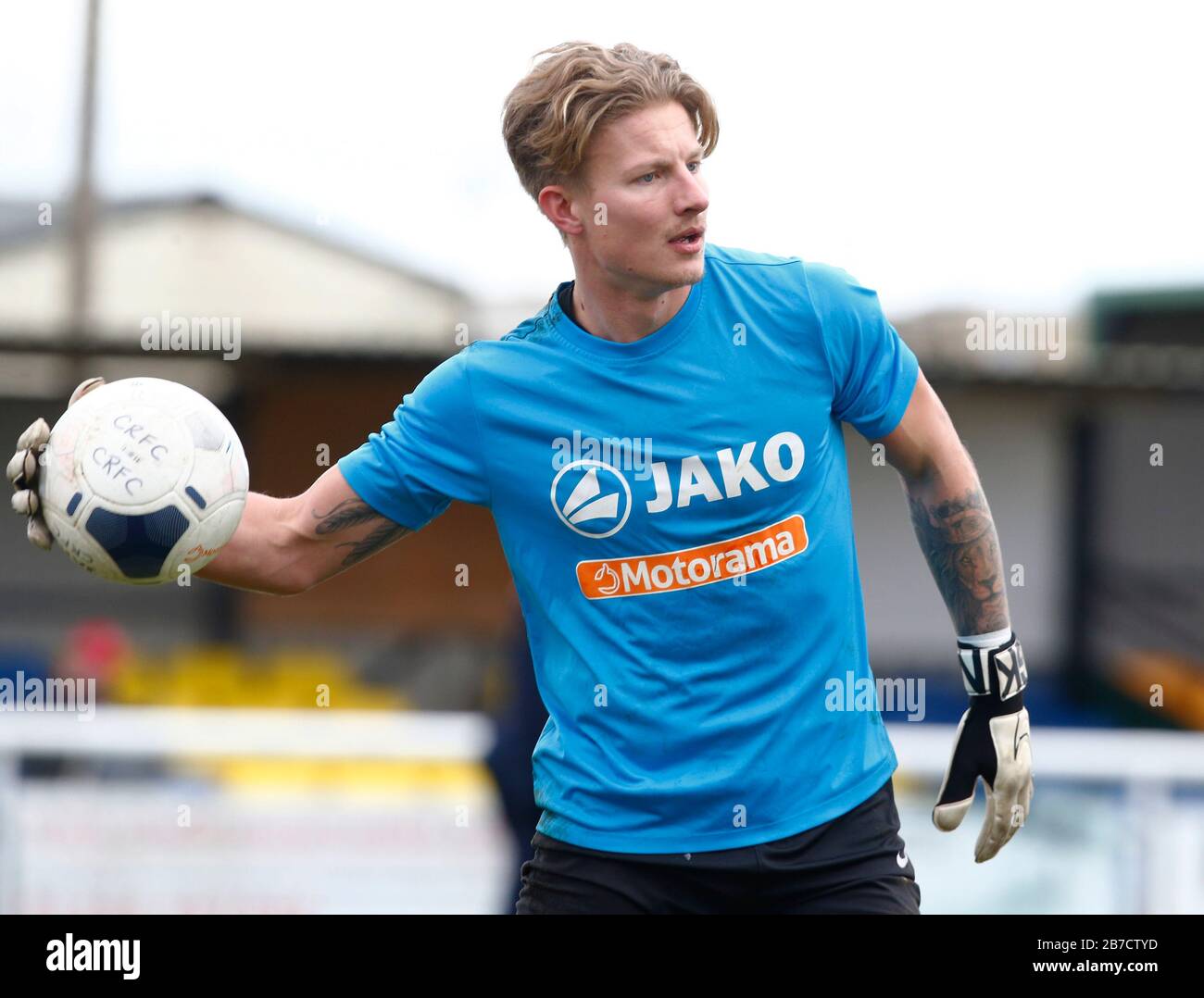 Chris Haigh di Concord Rangers durante il Vanarama National League South Match tra Concord Rangers e Tonbridge Angels a Thames Road, Canvey Isl Foto Stock