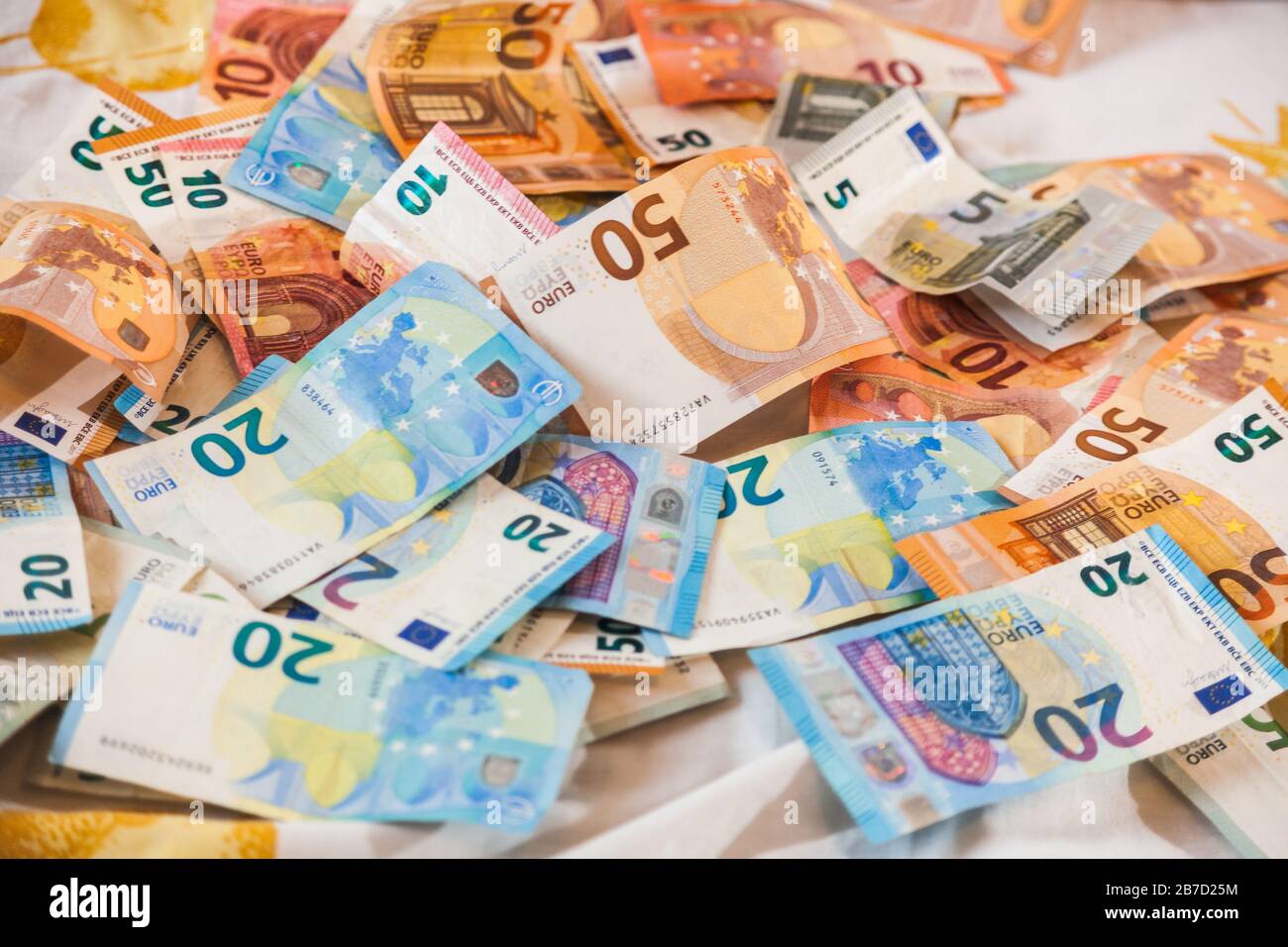 Denaro, euro, banconote Foto Stock