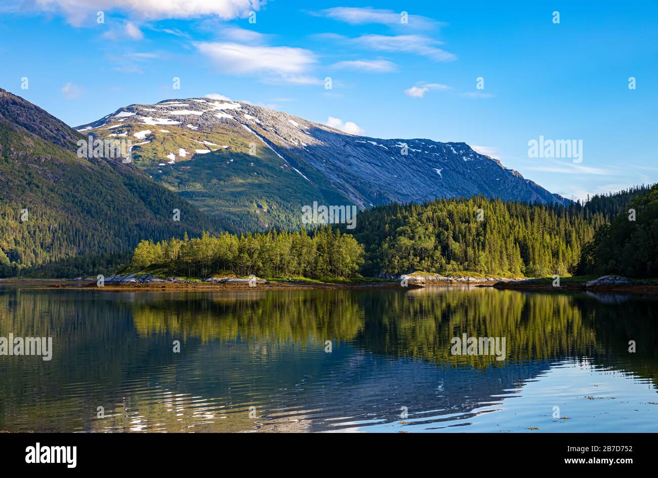 La bellissima natura della Norvegia paesaggio naturale. Foto Stock