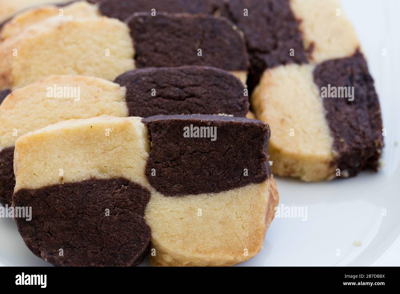 cookie della scacchiera Foto Stock