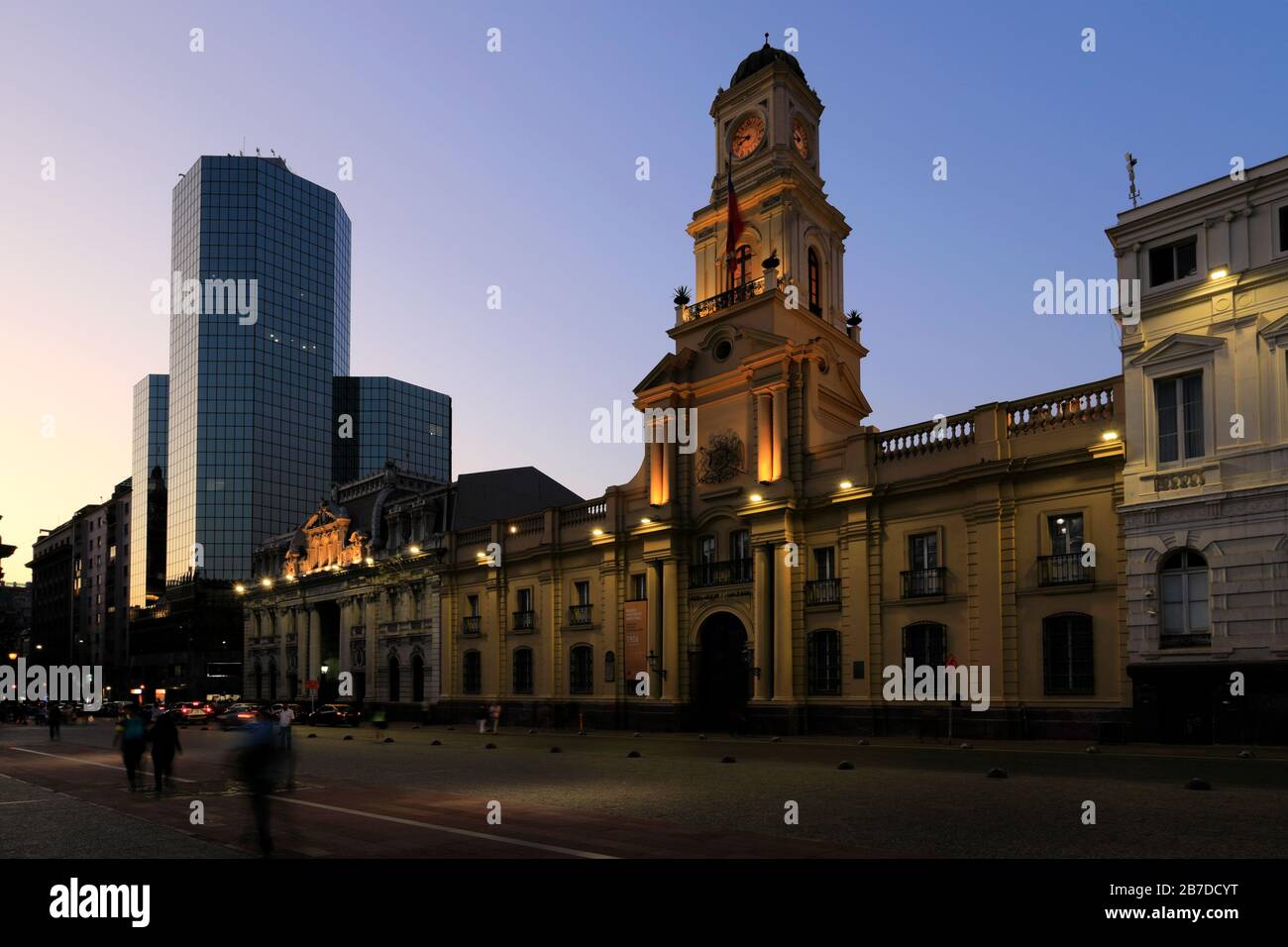 Il Museo Storico Nazionale, Plaza De Armas 951, Regione Metropolitana, Città Di Santiago, Cile Foto Stock