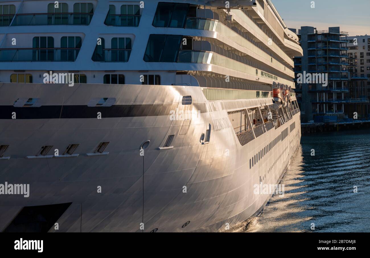 Viking Star all'ormeggio di Bodo, Norvegia. Foto Stock