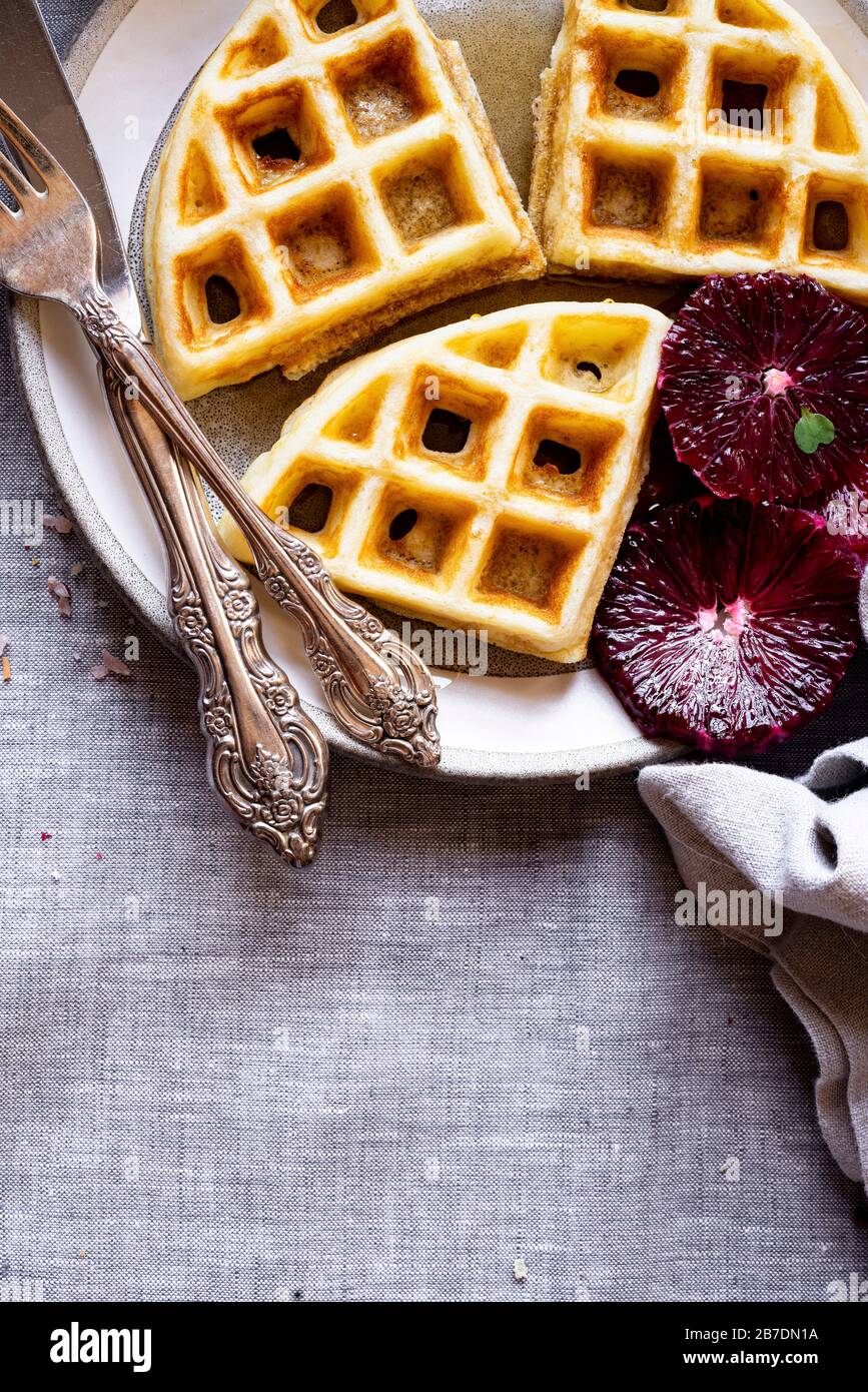 La colazione cialde Foto Stock
