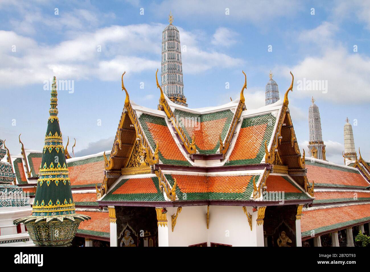 Il Grand Palace a Bangkok, in Thailandia Foto Stock