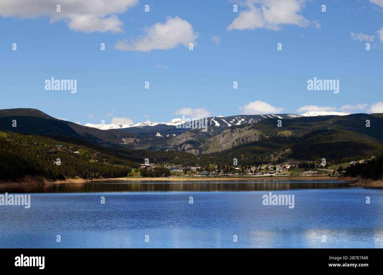 Nederland, Barker Reservoir e Eldora Ski Area, Boulder County, Colorado, USA Foto Stock