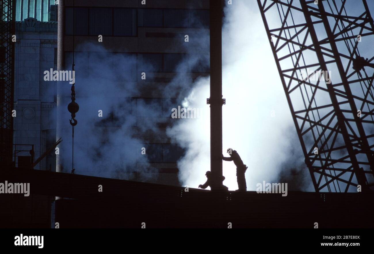 Lavoratori edili, Stati Uniti Foto Stock