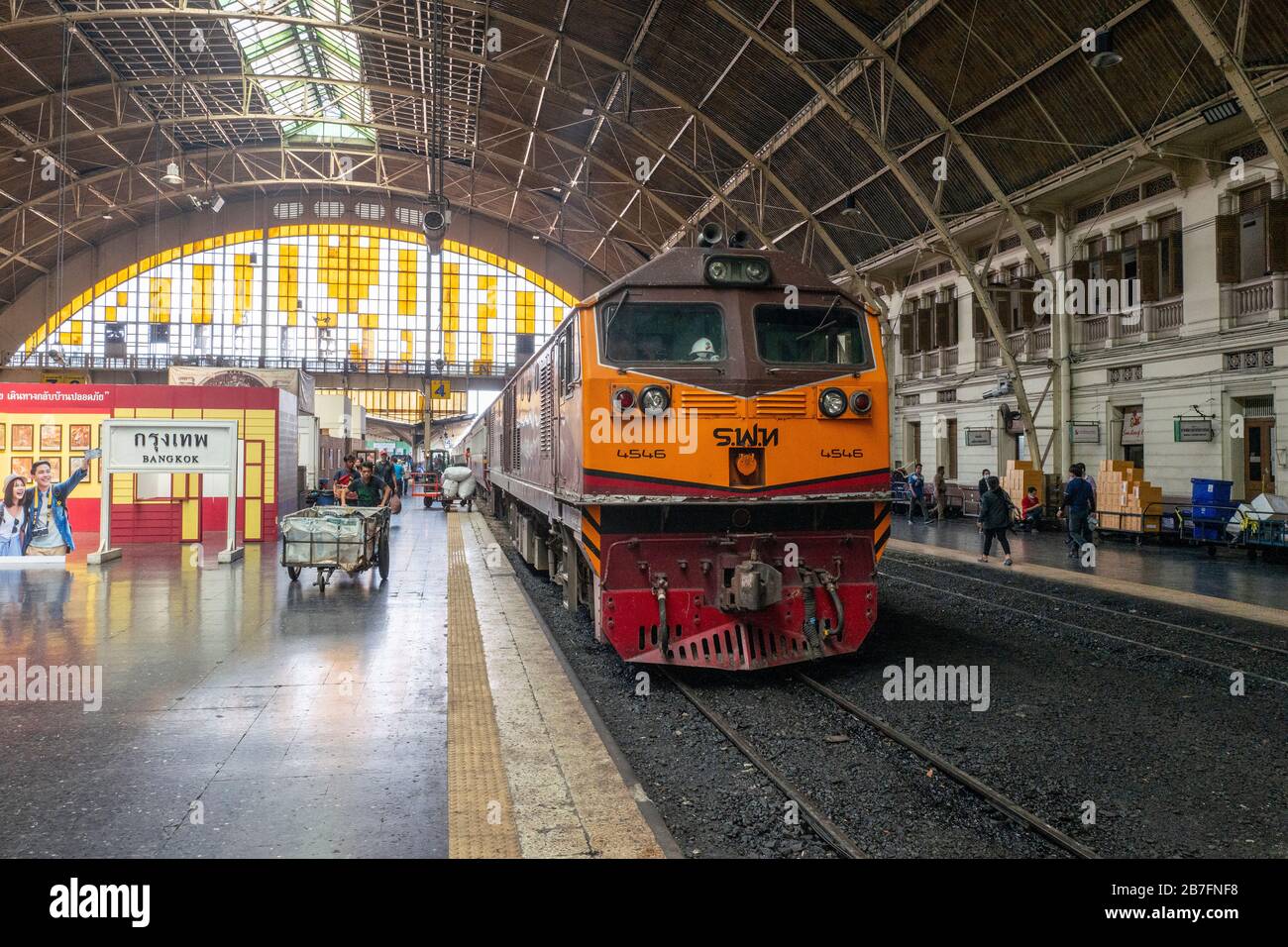 Stazione ferroviaria di Bangkok, Bangkok, Thailandia Foto Stock