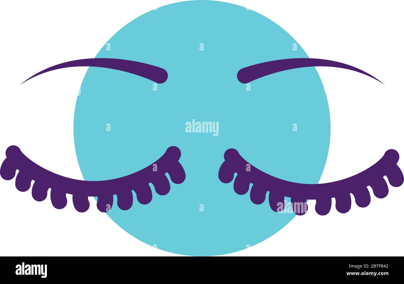 occhi umani icone di stile linea chiusa Illustrazione Vettoriale