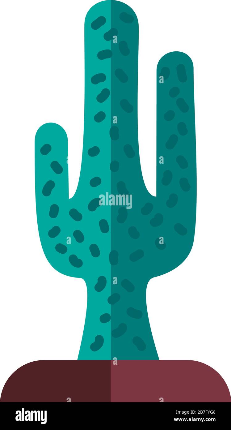 icona di stile piatto di pianta di cacche Illustrazione Vettoriale