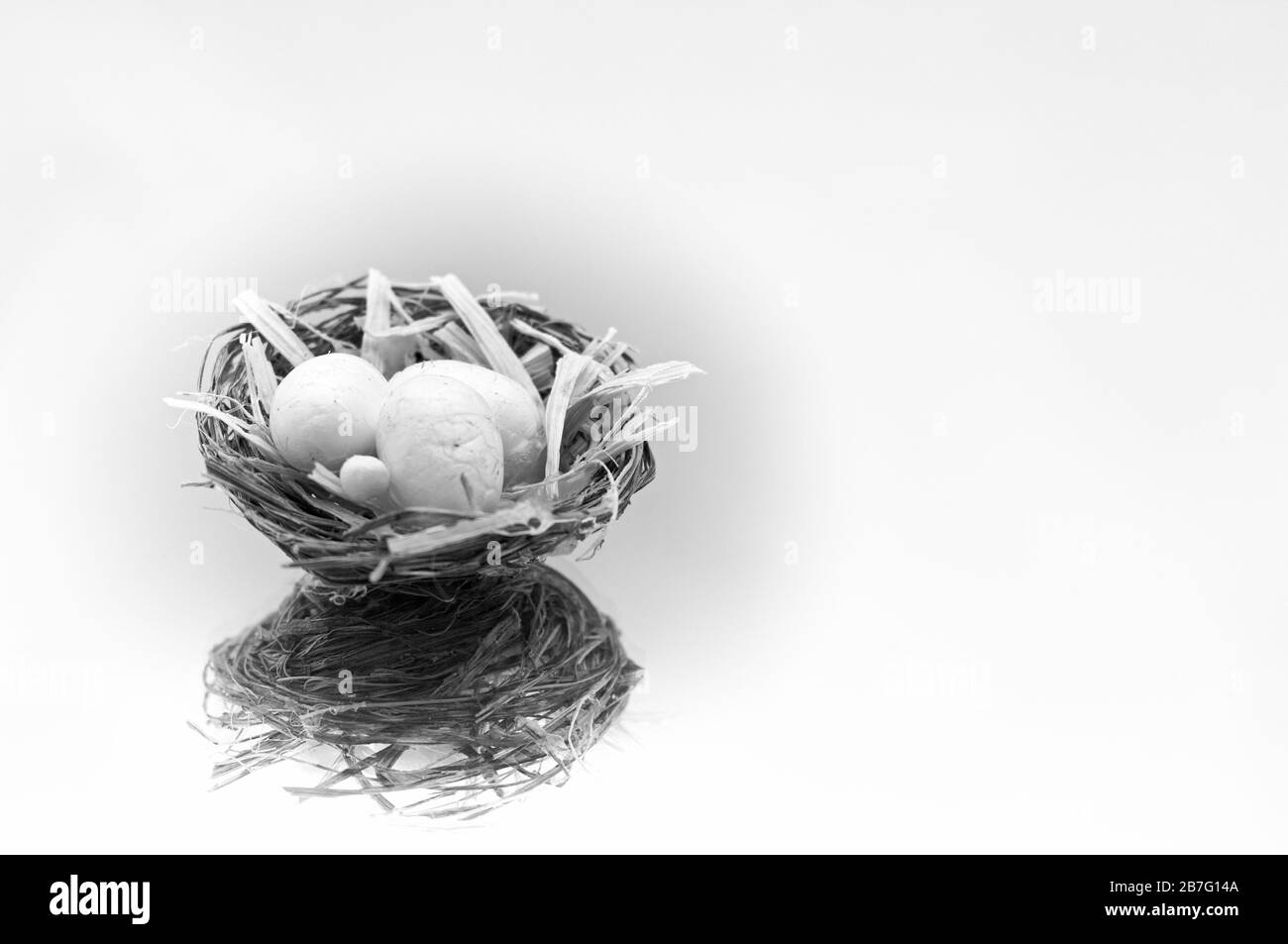 Decorazione del Nido di Pasqua Foto Stock