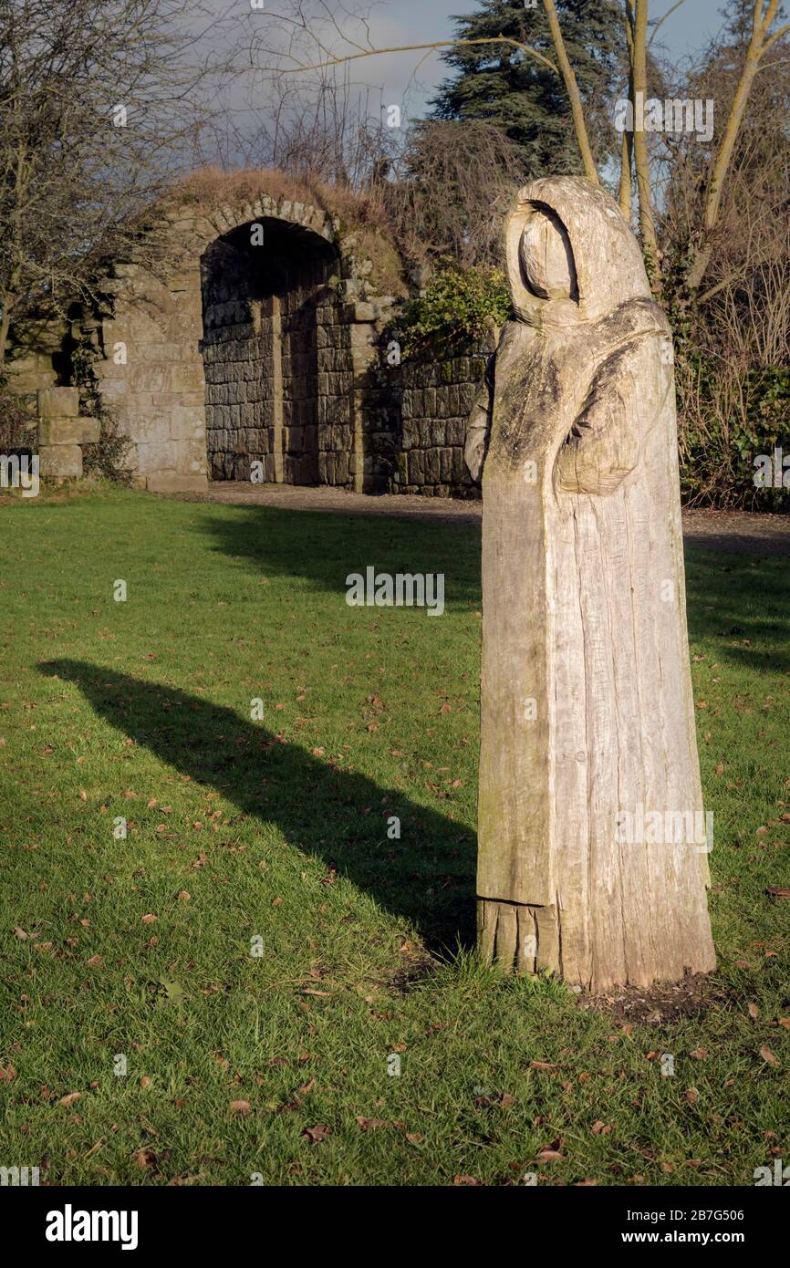 Jervaulx Abbey, North Yorkshire Foto Stock