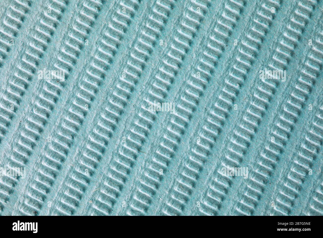 Campione di carta strutturata verde con rilievo Foto Stock