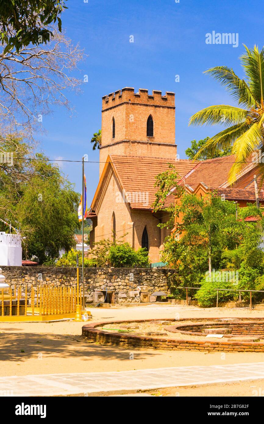 Asia meridionale Sri Lanka Kandy Swinala Provincia Centrale antica capitale San Paolo anglicano neo-gotico Church1852 Foto Stock
