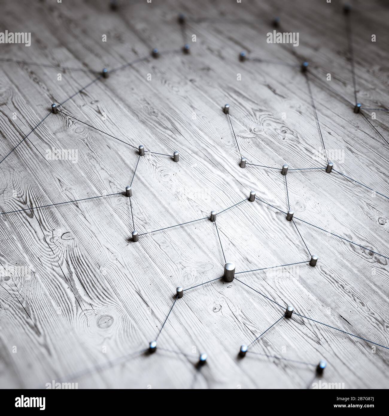 Concetto di comunicazione innovazione ottimizzazione algoritmo. rendering 3d Foto Stock