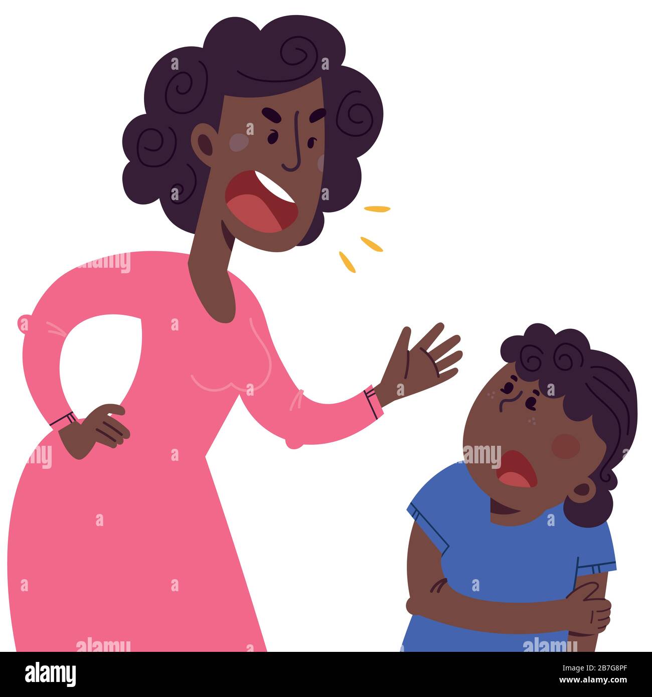 Il concetto di violenza e abuso nella famiglia Illustrazione Vettoriale