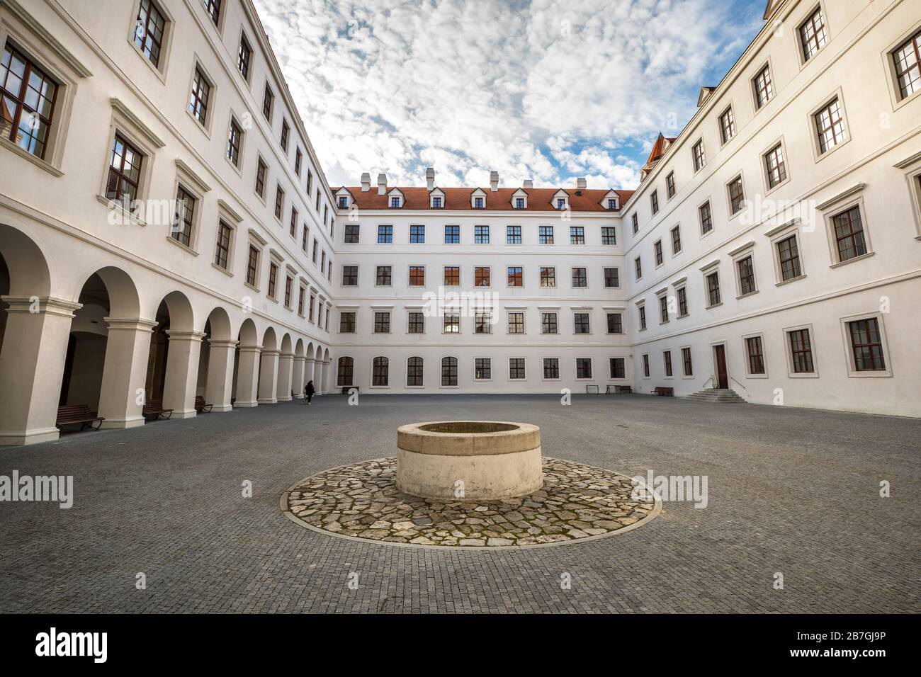 Il castello di Bratislava, Slovacchia Foto Stock