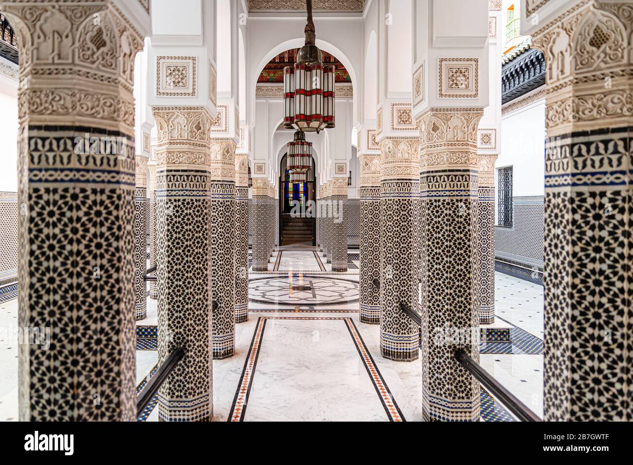 All'interno dell'Hotel la Mamounia, Marrakech. Marocco Foto Stock