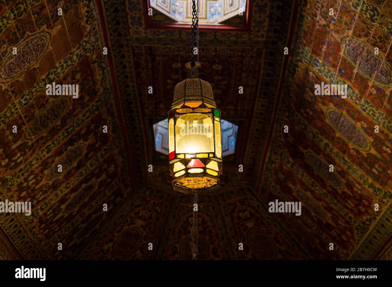 All'interno del Palazzo Bahia, Marrakech. Marocco Foto Stock