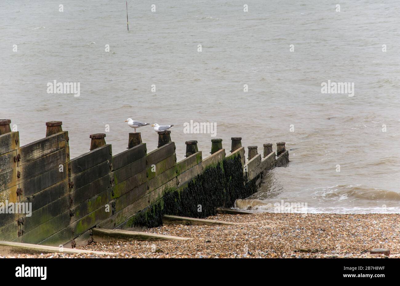 Whistable costa Foto Stock