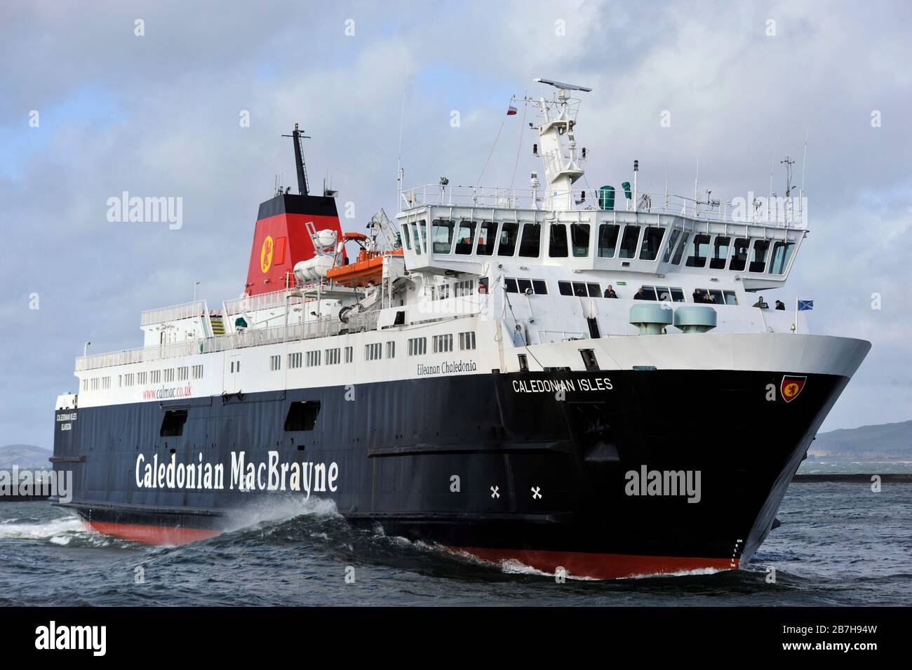 CalMac traghetto Isole Caledoniane, Ardrossan. Da Ardossan a Arran traghetto. Foto Stock