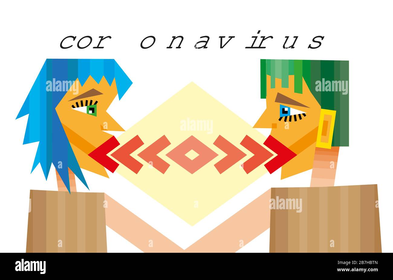 Coronavirus 2019-nCoV Concept.Dangerous cinese nCoV coronavirus, SARS pandemic rischio allerta. Illustrazione Vettoriale