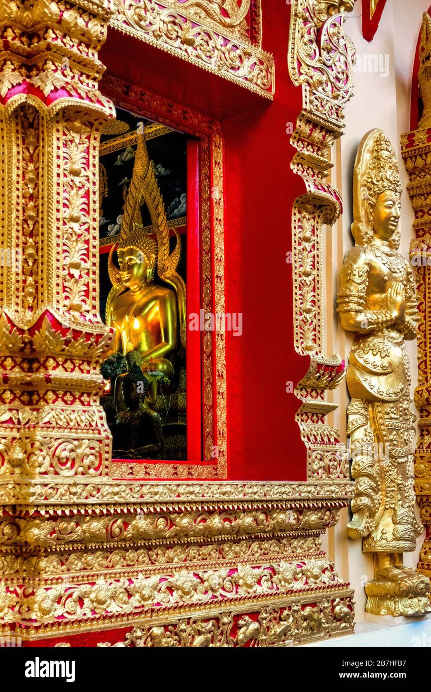 Wat Sum Pow, Chiang mai, Thailandia Foto Stock