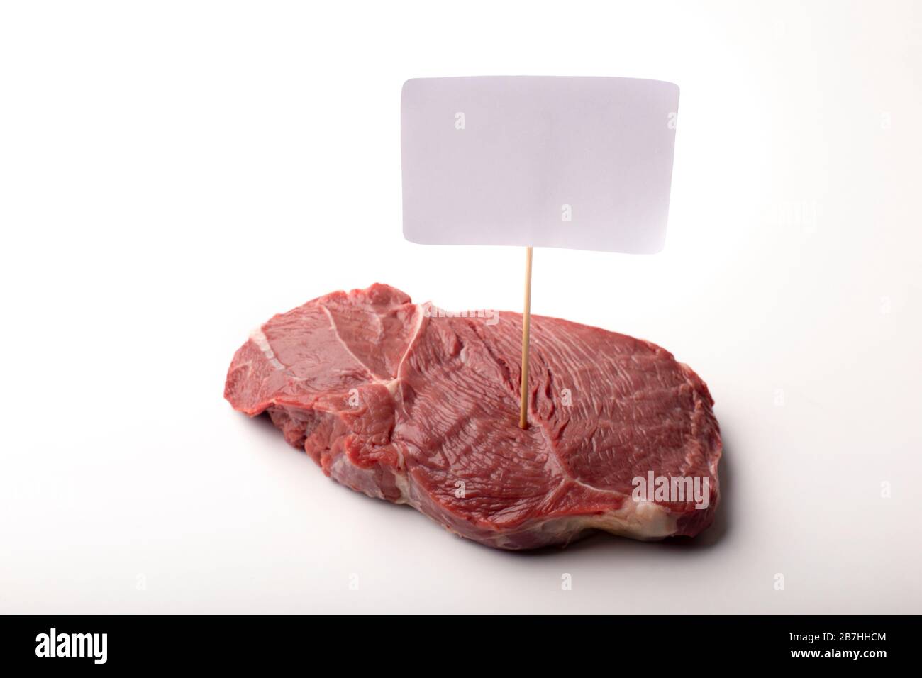 Carne e dima con posto per il testo Foto Stock