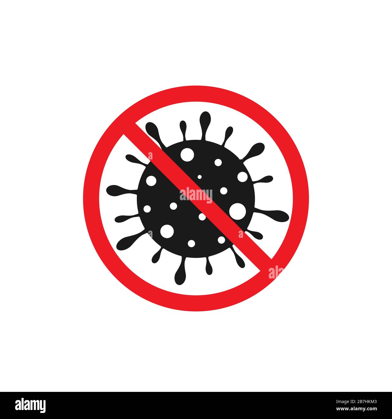 Stop Coronavirus segno Illustrazione Vettoriale