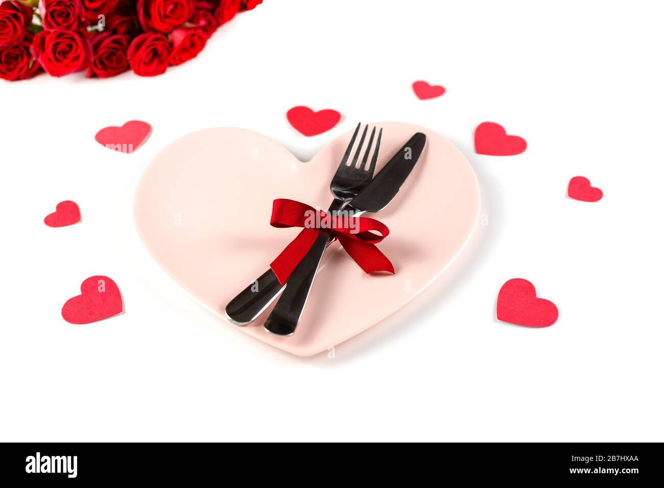 Cena di San Valentino. Foto Stock