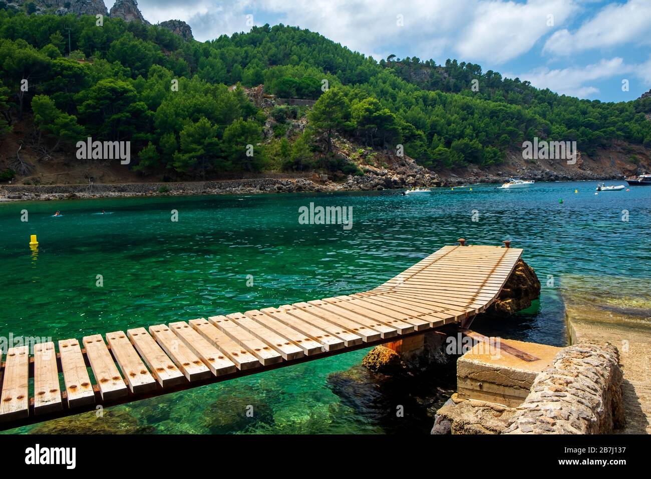 SA Calobra. Montagne Tramuntana. Maiorca , Isole Baleari. Spagna Foto Stock