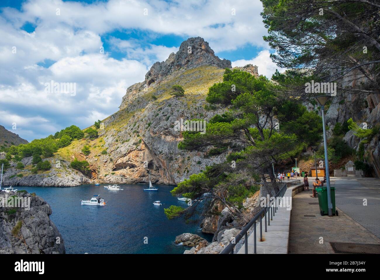 SA Calobra. Montagne Tramuntana. Maiorca , Isole Baleari. Spagna Foto Stock