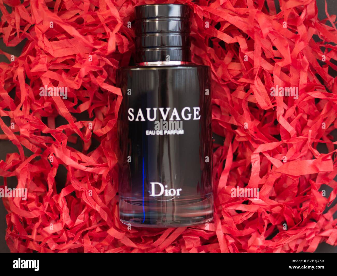 SAUVAGE Parfum di Dior. Aftershave profumo Fragrance for Men by French Fashion House Christian Dior. USA, marzo 2020. Foto Stock