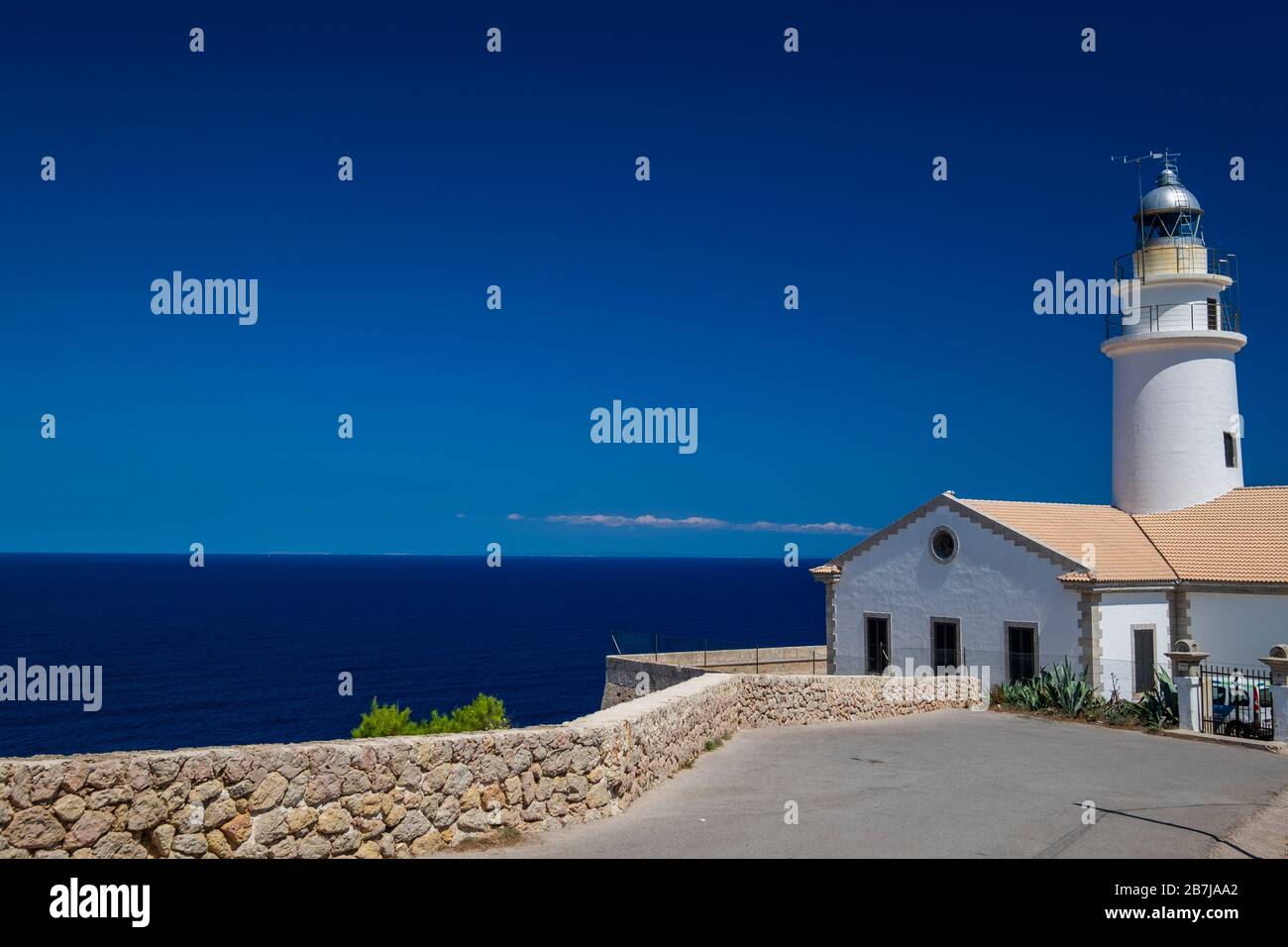 Faro di Capdepera. Maiorca, Isole Baleari, Spagna. Foto Stock